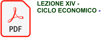 LEZIONE XIV -  CICLO ECONOMICO -