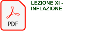 LEZIONE XI - INFLAZIONE