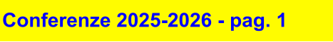 Conferenze 2025-2026 - pag. 1
