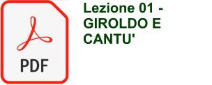 Lezione 01 -  GIROLDO E CANTU'