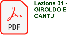 Lezione 01 -  GIROLDO E CANTU'