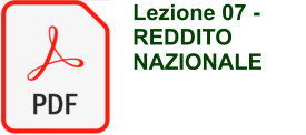 Lezione 07 -  REDDITO NAZIONALE