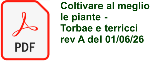 Coltivare al meglio le piante -  Torbae e terricci rev A del 01/06/26