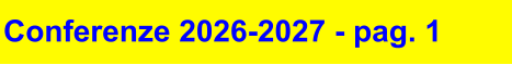 Conferenze 2026-2027 - pag. 1