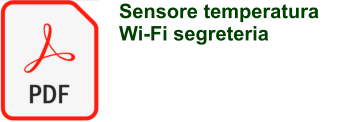 Sensore temperatura Wi-Fi segreteria